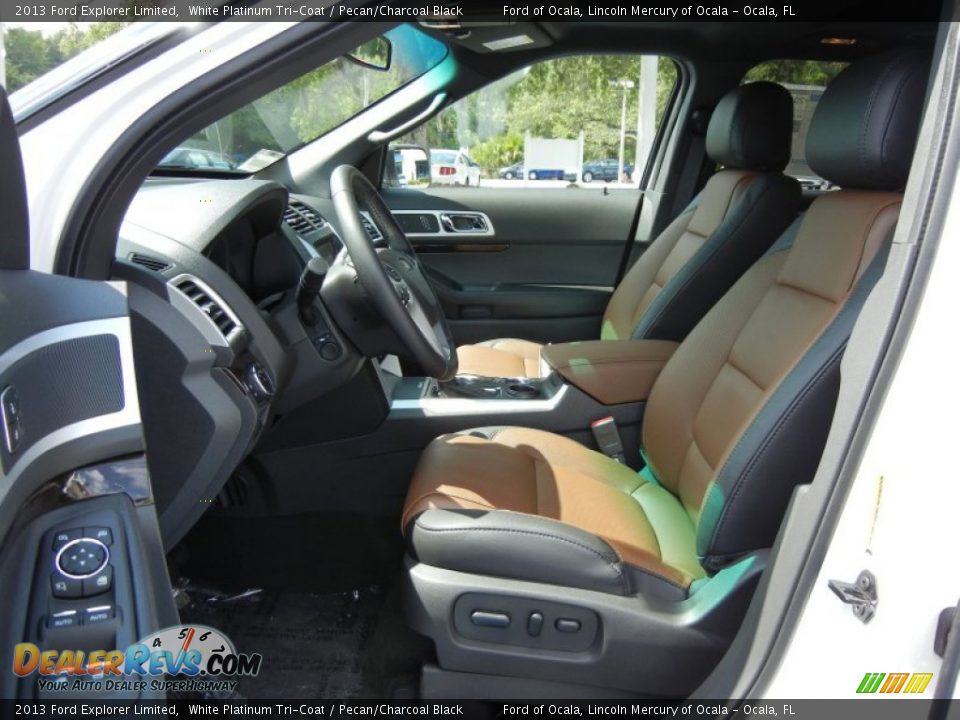 Pecan/Charcoal Black Interior - 2013 Ford Explorer Limited Photo #5