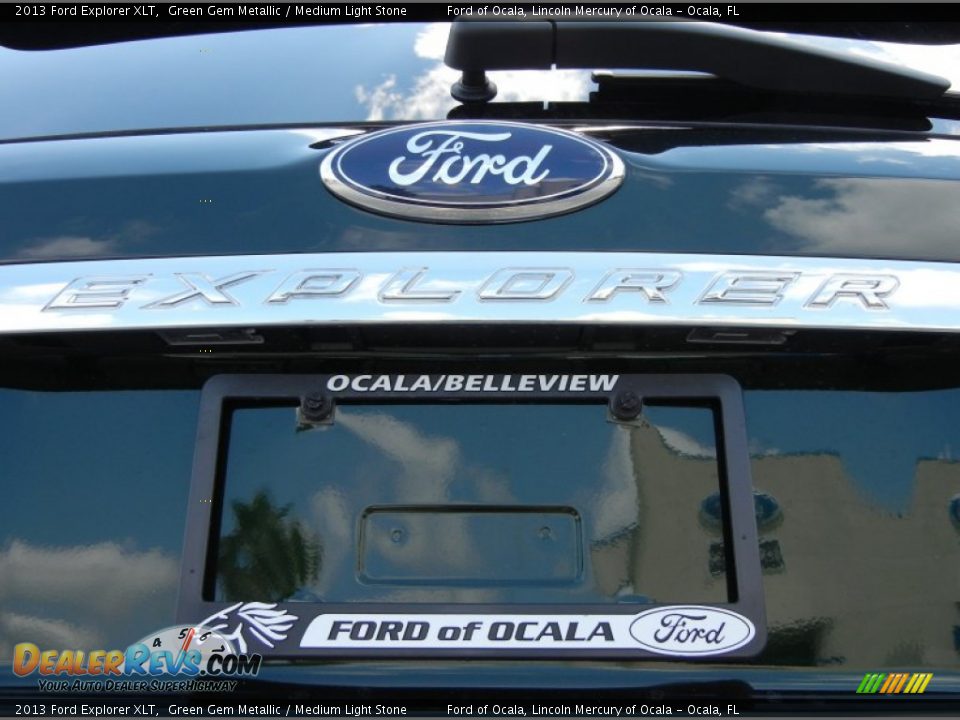 2013 Ford Explorer XLT Green Gem Metallic / Medium Light Stone Photo #4
