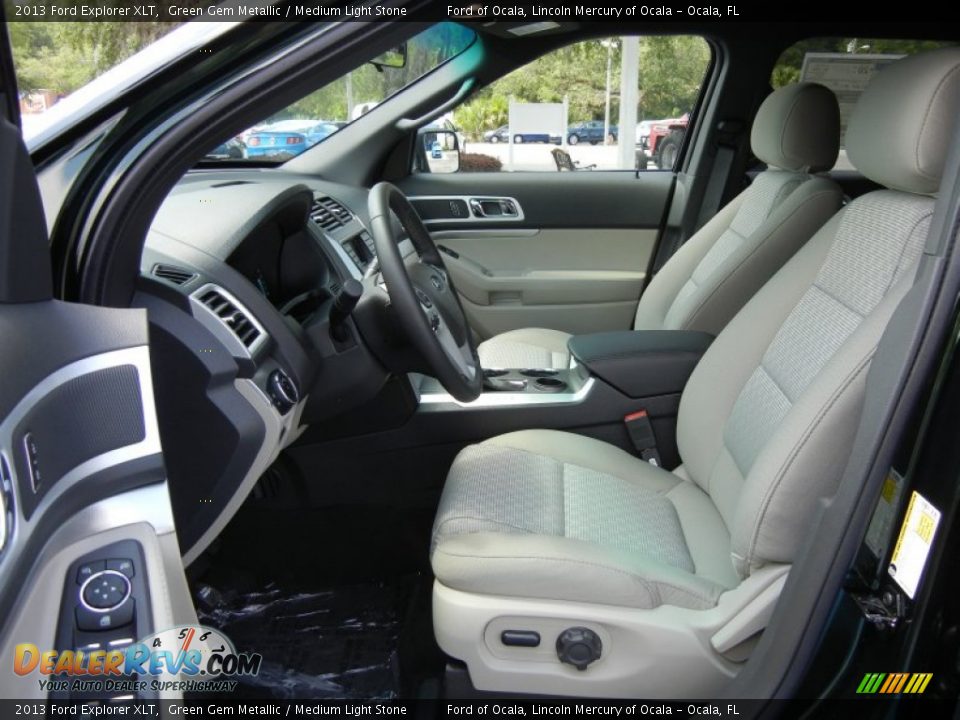Medium Light Stone Interior - 2013 Ford Explorer XLT Photo #5