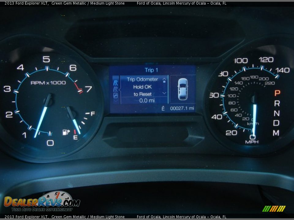 2013 Ford Explorer XLT Green Gem Metallic / Medium Light Stone Photo #9