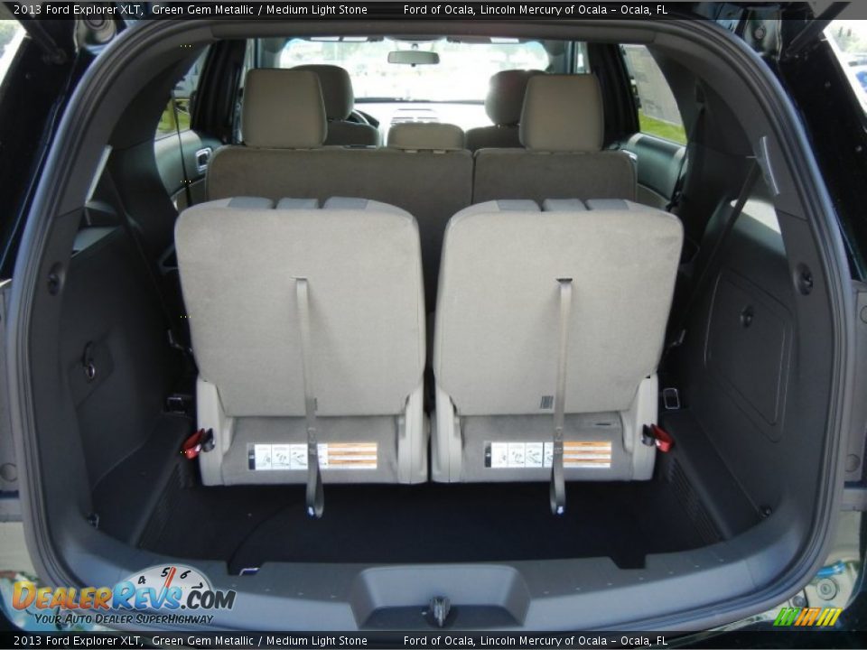 2013 Ford Explorer XLT Green Gem Metallic / Medium Light Stone Photo #11