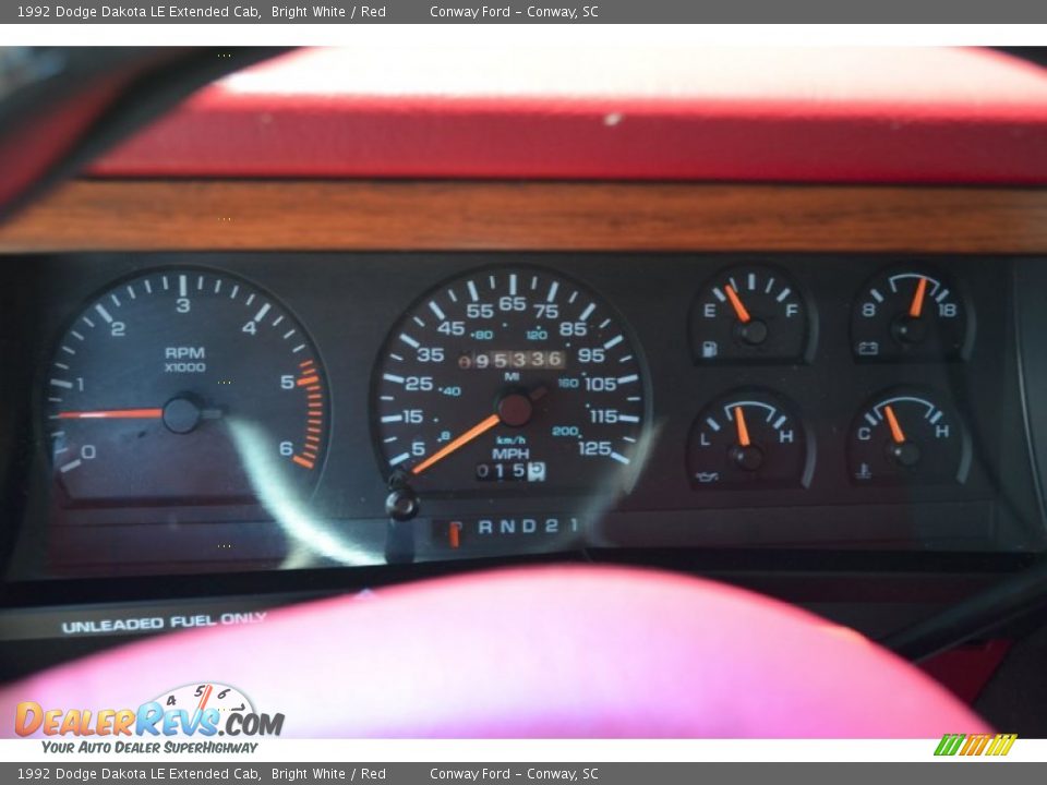 1992 Dodge Dakota LE Extended Cab Gauges Photo #23