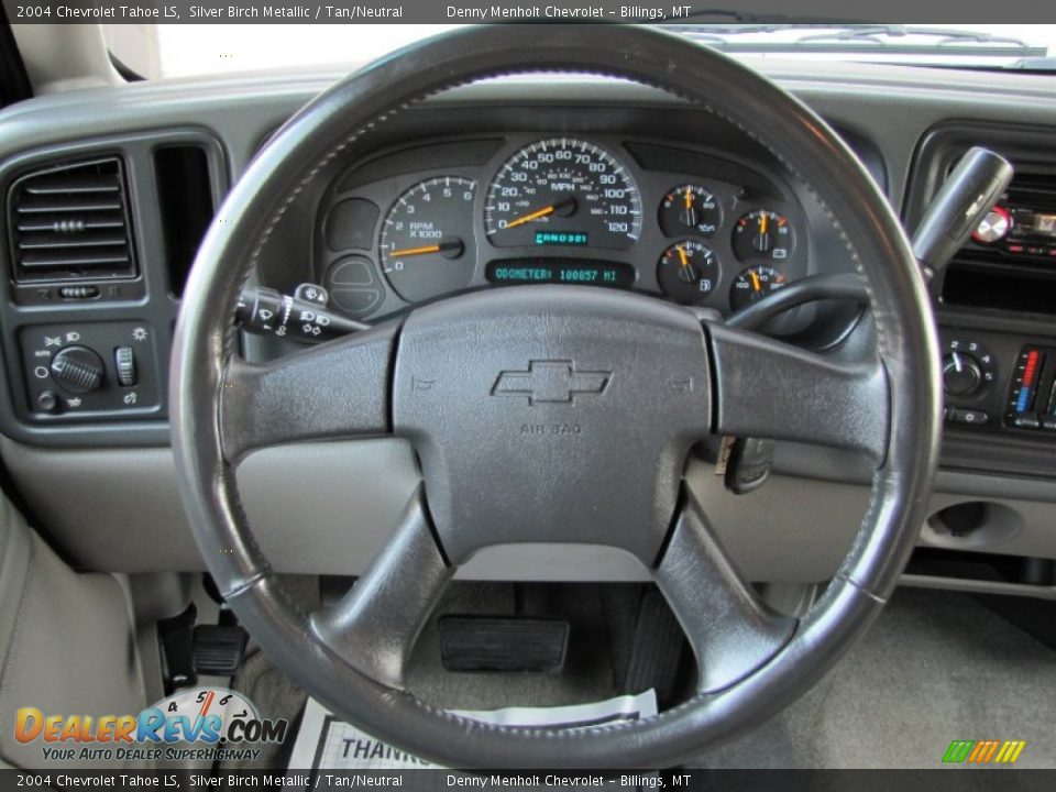 2004 Chevrolet Tahoe LS Silver Birch Metallic / Tan/Neutral Photo #11