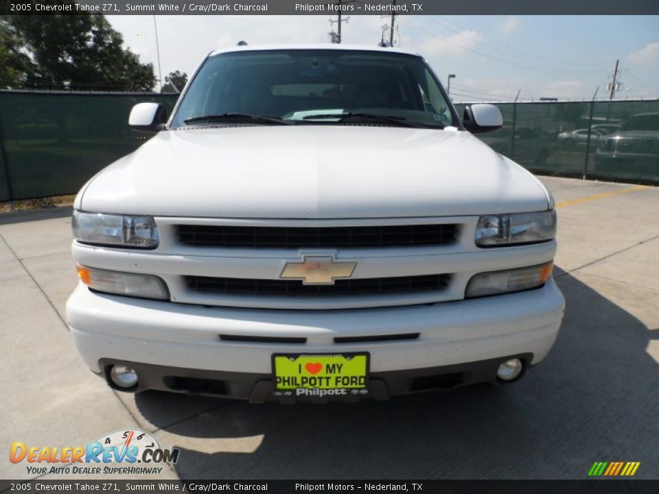 2005 Chevrolet Tahoe Z71 Summit White / Gray/Dark Charcoal Photo #8