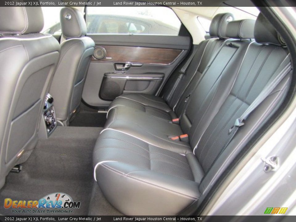 2012 Jaguar XJ XJL Portfolio Lunar Grey Metallic / Jet Photo #4
