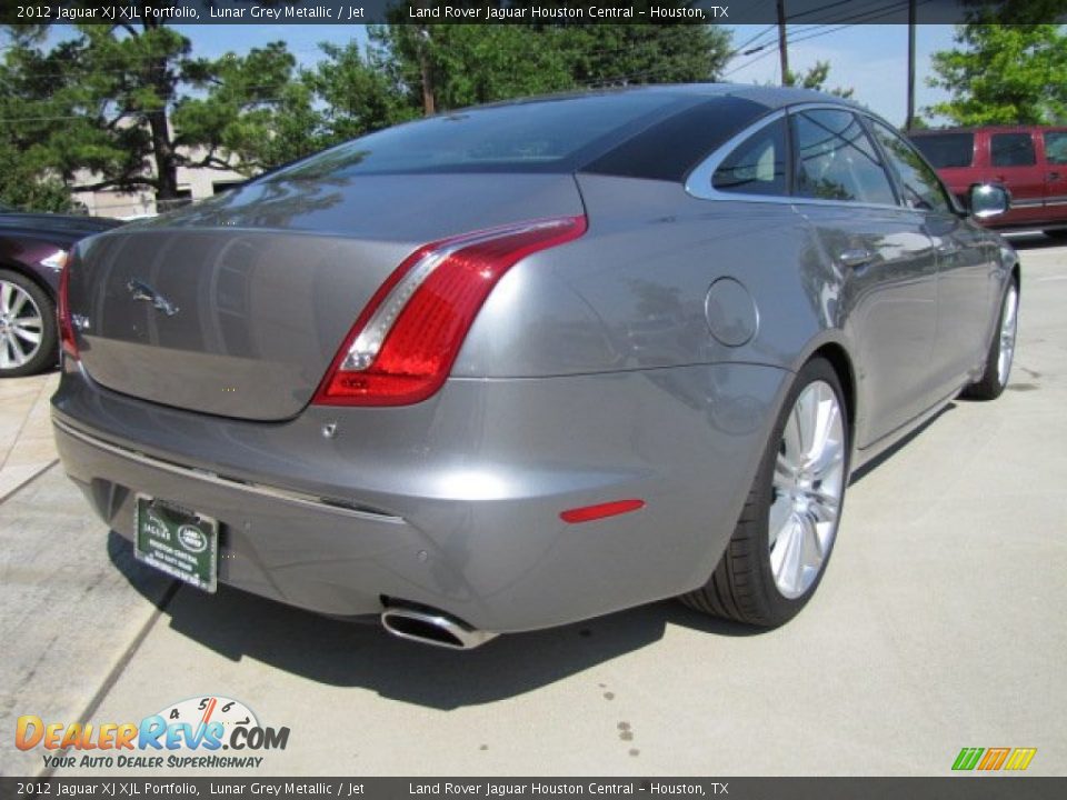 2012 Jaguar XJ XJL Portfolio Lunar Grey Metallic / Jet Photo #7
