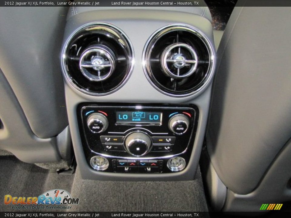 2012 Jaguar XJ XJL Portfolio Lunar Grey Metallic / Jet Photo #10