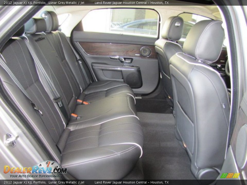 2012 Jaguar XJ XJL Portfolio Lunar Grey Metallic / Jet Photo #13