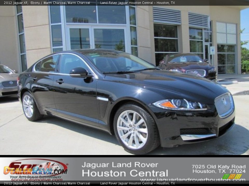 2012 Jaguar XF Ebony / Warm Charcoal/Warm Charcoal Photo #1