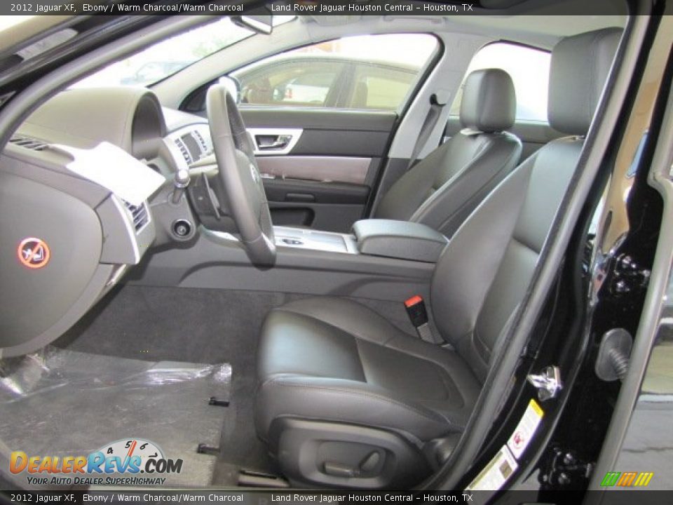 2012 Jaguar XF Ebony / Warm Charcoal/Warm Charcoal Photo #2