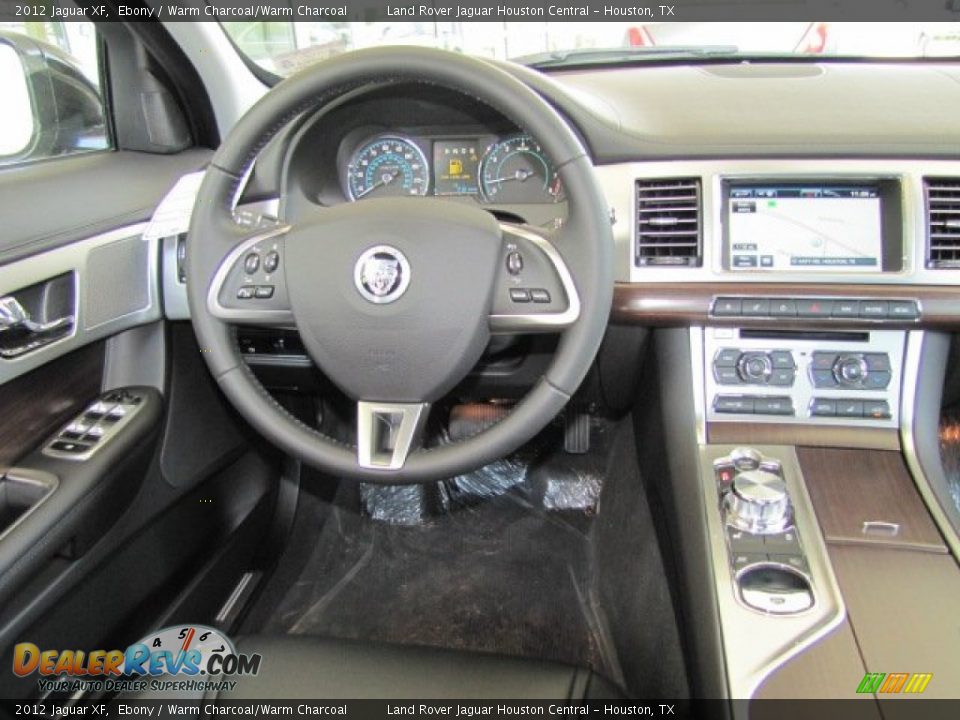2012 Jaguar XF Ebony / Warm Charcoal/Warm Charcoal Photo #3