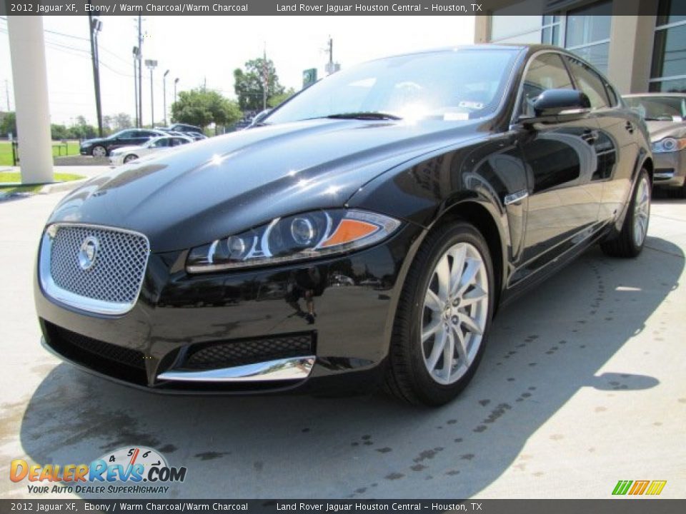 2012 Jaguar XF Ebony / Warm Charcoal/Warm Charcoal Photo #5