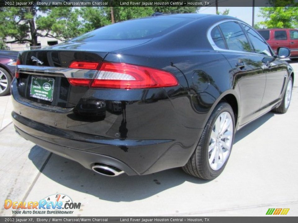 2012 Jaguar XF Ebony / Warm Charcoal/Warm Charcoal Photo #7