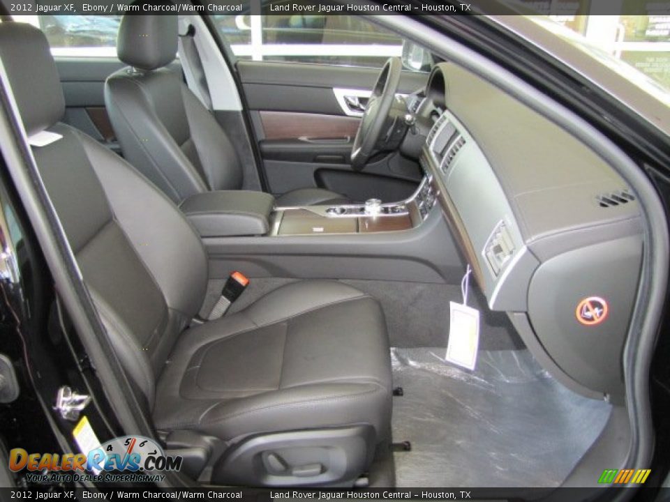 2012 Jaguar XF Ebony / Warm Charcoal/Warm Charcoal Photo #11