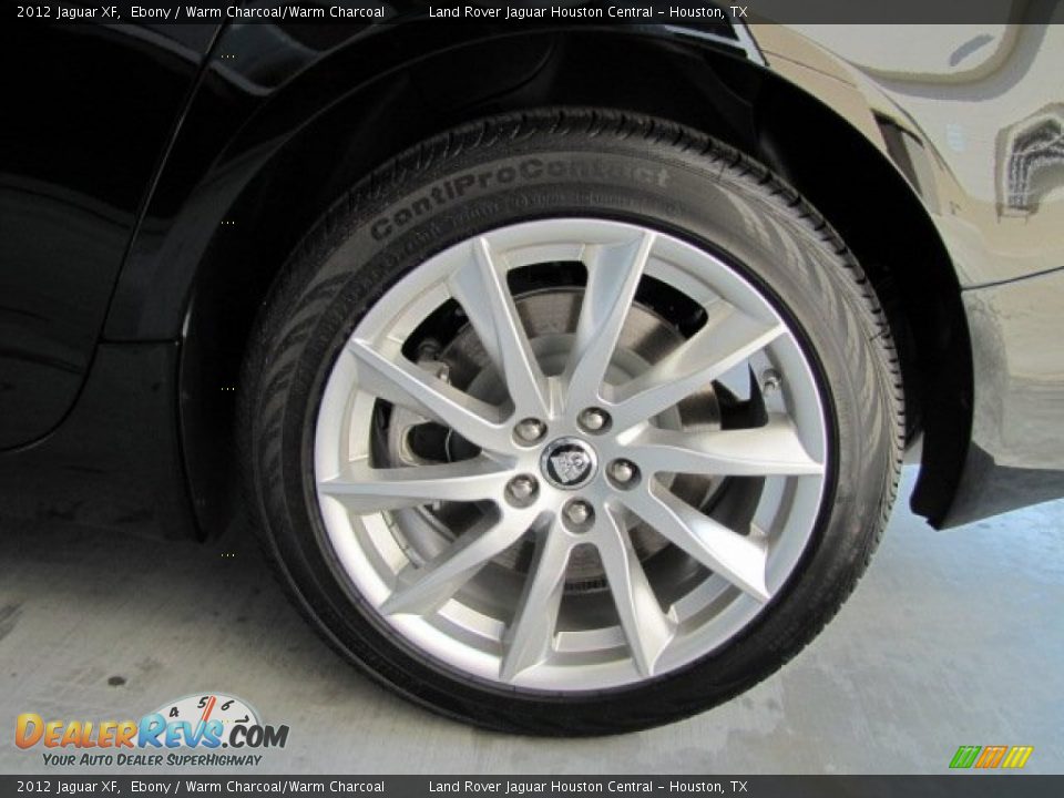 2012 Jaguar XF Ebony / Warm Charcoal/Warm Charcoal Photo #14