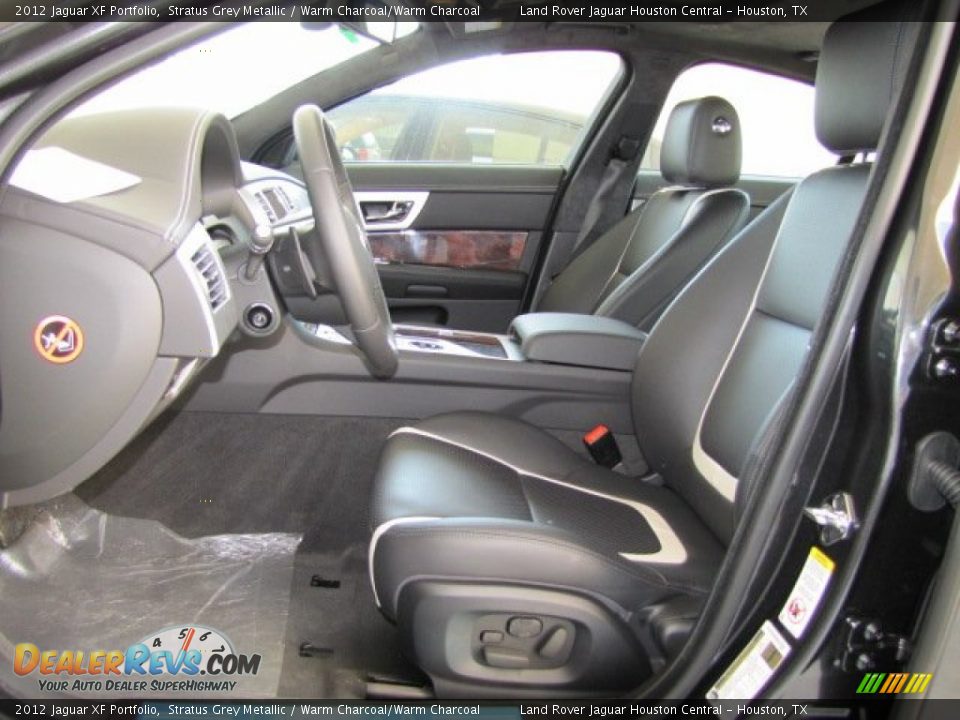 2012 Jaguar XF Portfolio Stratus Grey Metallic / Warm Charcoal/Warm Charcoal Photo #2