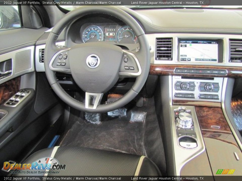2012 Jaguar XF Portfolio Stratus Grey Metallic / Warm Charcoal/Warm Charcoal Photo #3