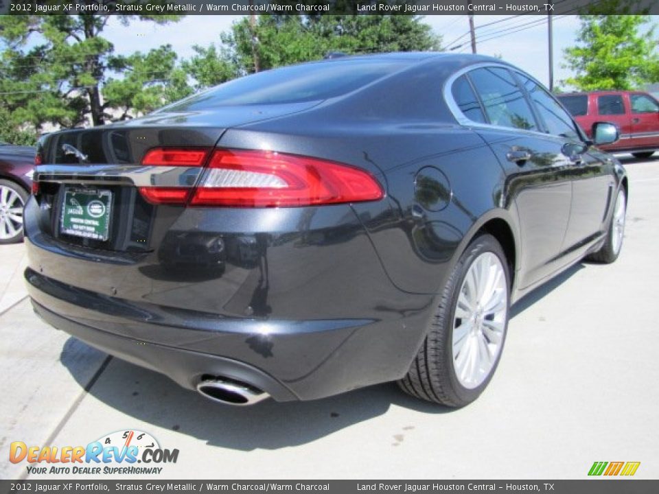 2012 Jaguar XF Portfolio Stratus Grey Metallic / Warm Charcoal/Warm Charcoal Photo #6