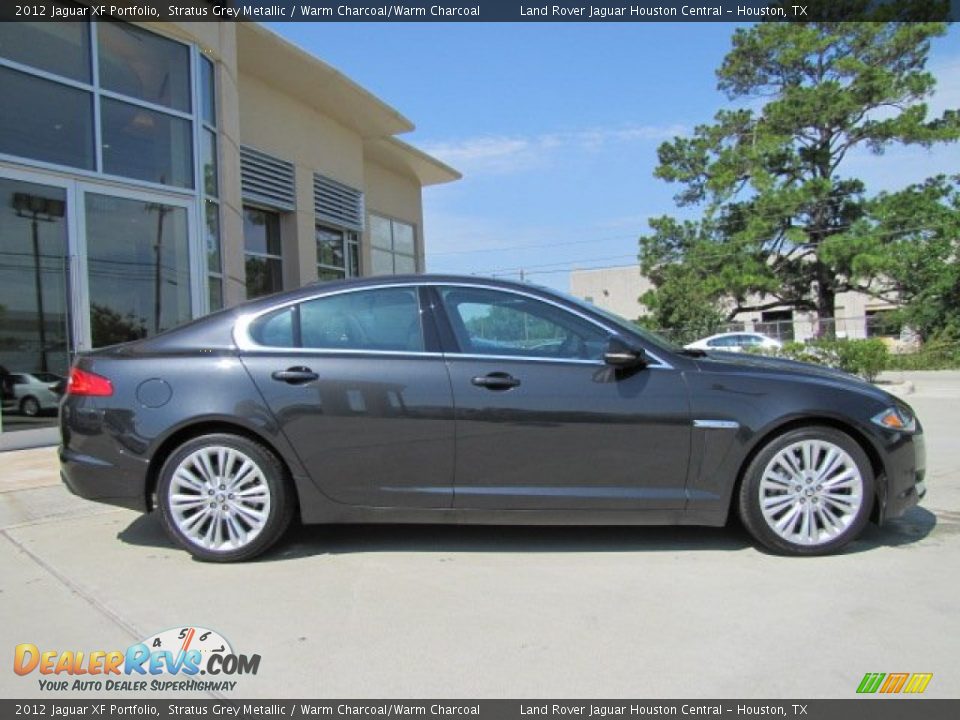 2012 Jaguar XF Portfolio Stratus Grey Metallic / Warm Charcoal/Warm Charcoal Photo #8