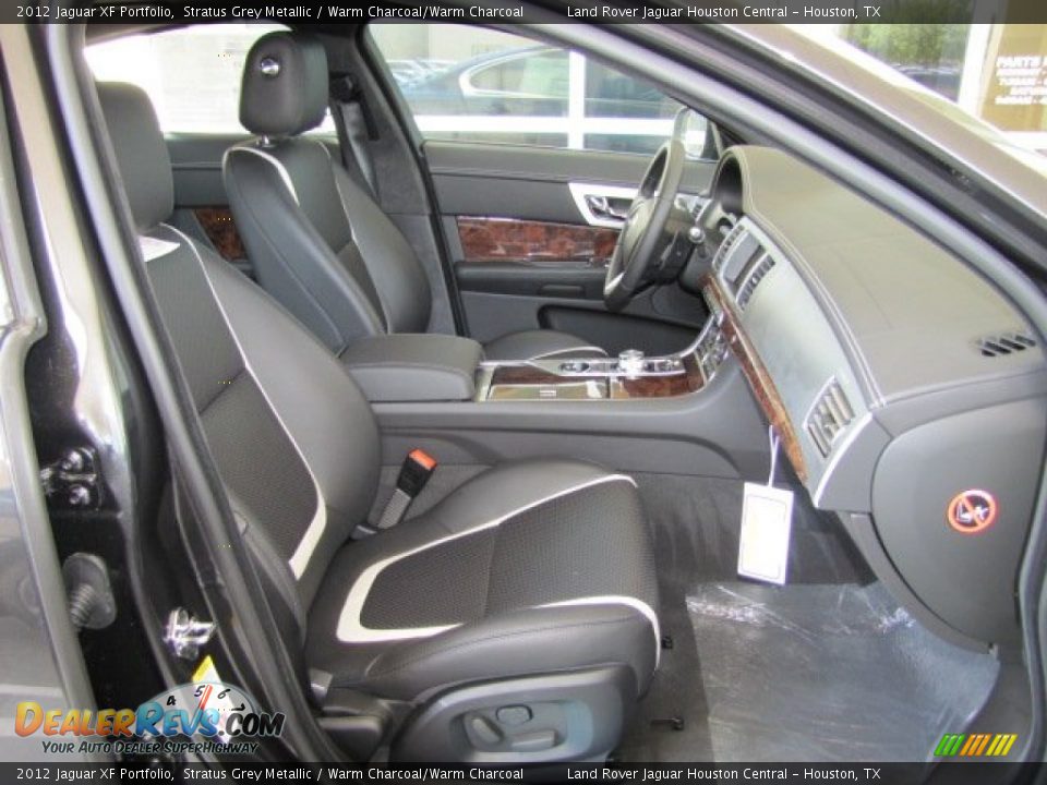 2012 Jaguar XF Portfolio Stratus Grey Metallic / Warm Charcoal/Warm Charcoal Photo #12