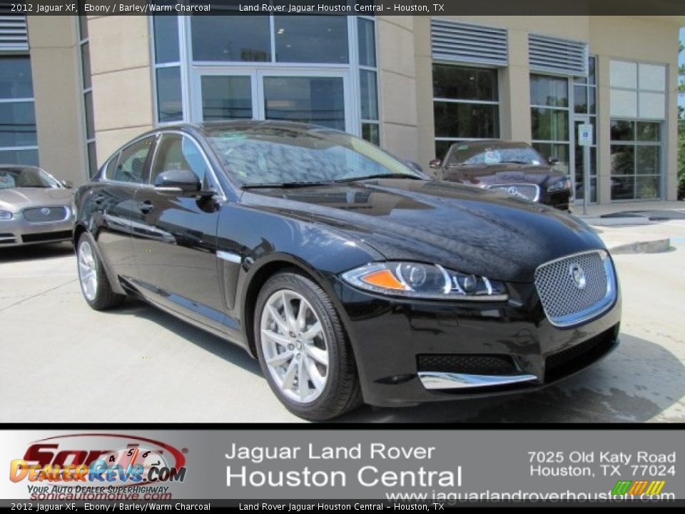 2012 Jaguar XF Ebony / Barley/Warm Charcoal Photo #1