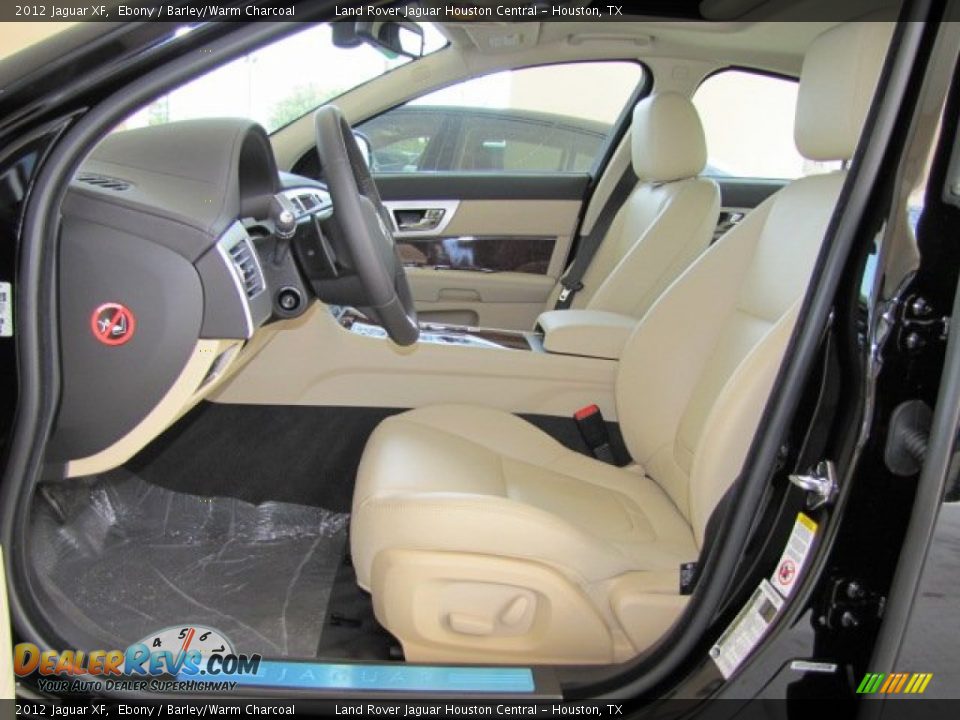 2012 Jaguar XF Ebony / Barley/Warm Charcoal Photo #2