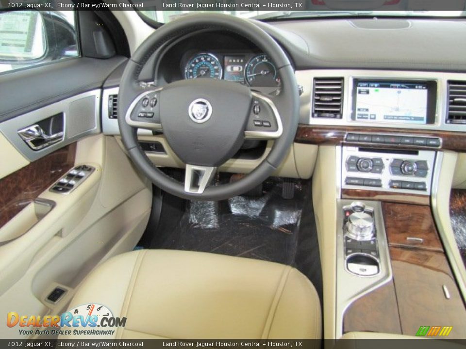 2012 Jaguar XF Ebony / Barley/Warm Charcoal Photo #3