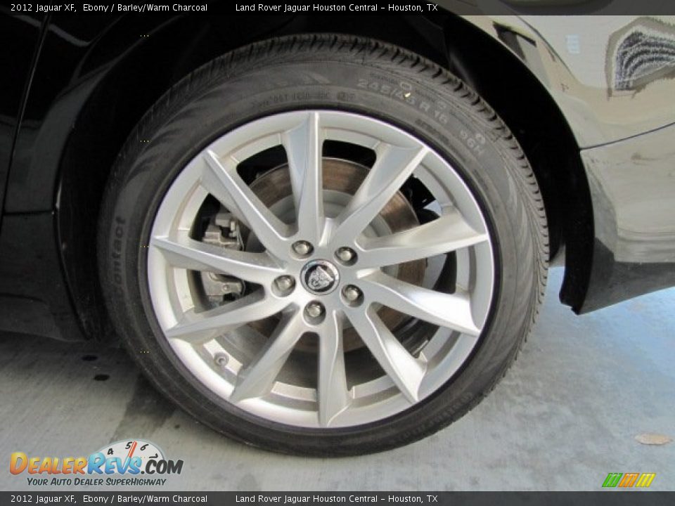 2012 Jaguar XF Ebony / Barley/Warm Charcoal Photo #13