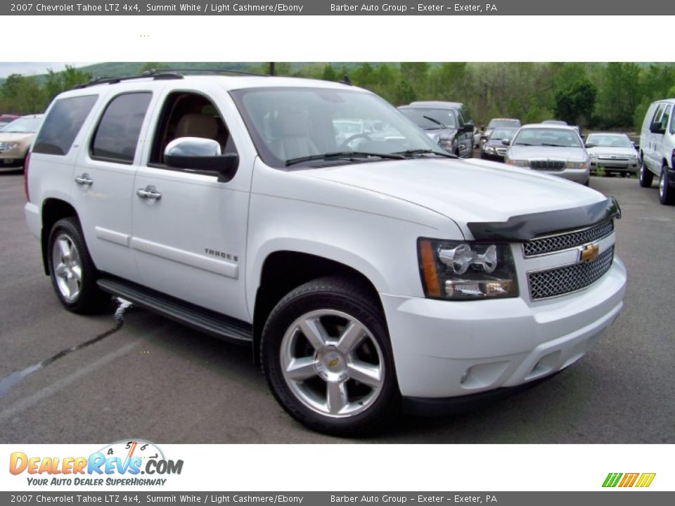 2007 Chevrolet Tahoe LTZ 4x4 Summit White / Light Cashmere/Ebony Photo #3