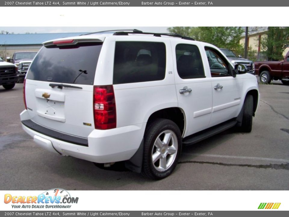 2007 Chevrolet Tahoe LTZ 4x4 Summit White / Light Cashmere/Ebony Photo #5