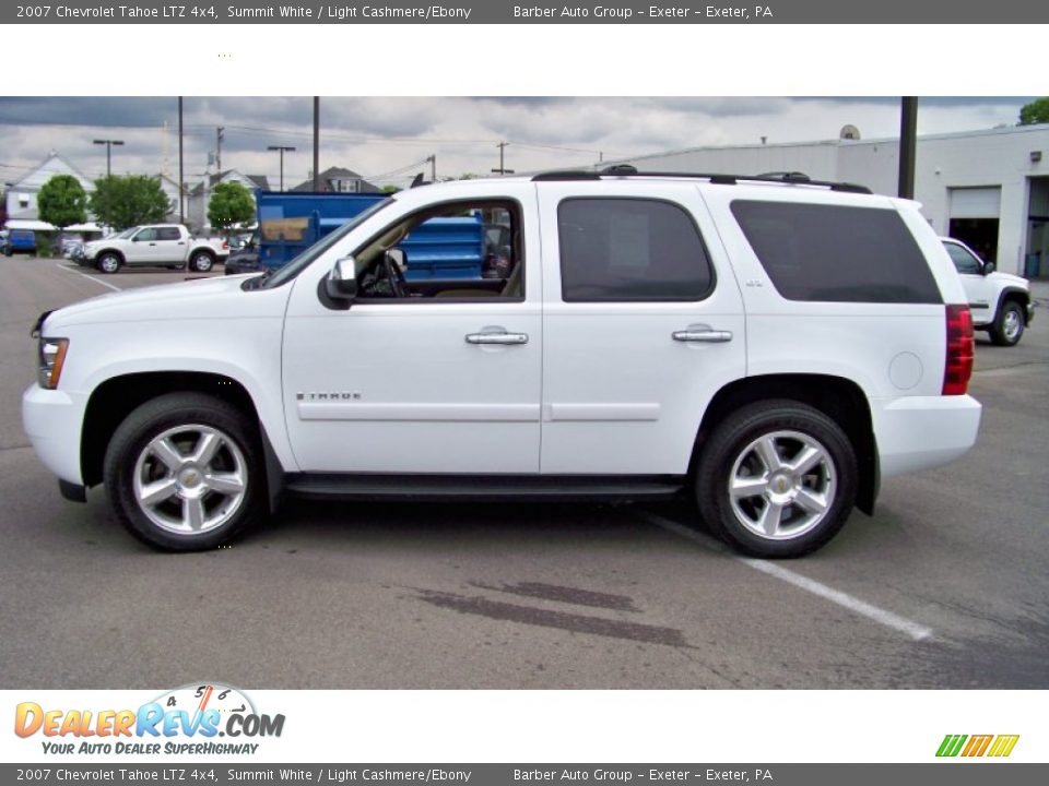 2007 Chevrolet Tahoe LTZ 4x4 Summit White / Light Cashmere/Ebony Photo #8