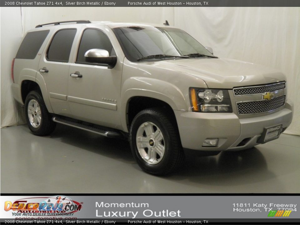 2008 Chevrolet Tahoe Z71 4x4 Silver Birch Metallic / Ebony Photo #1