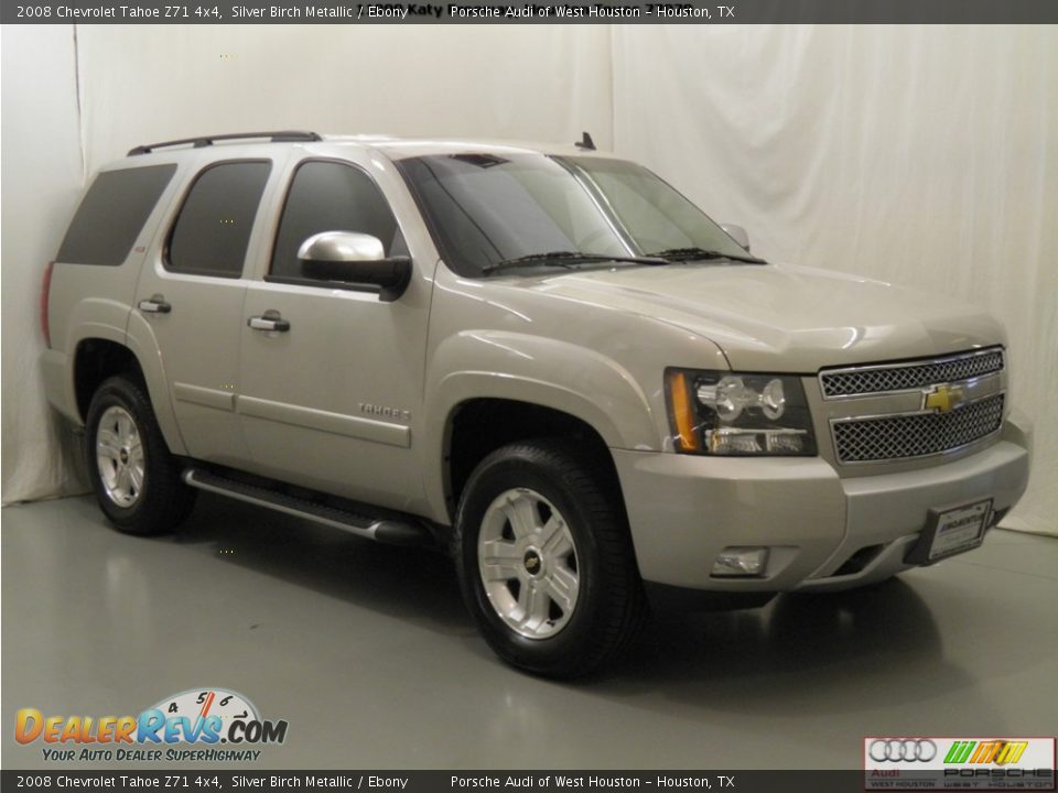 2008 Chevrolet Tahoe Z71 4x4 Silver Birch Metallic / Ebony Photo #3