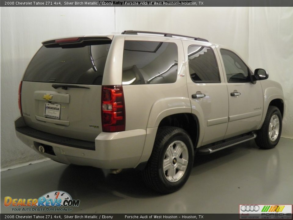 2008 Chevrolet Tahoe Z71 4x4 Silver Birch Metallic / Ebony Photo #25