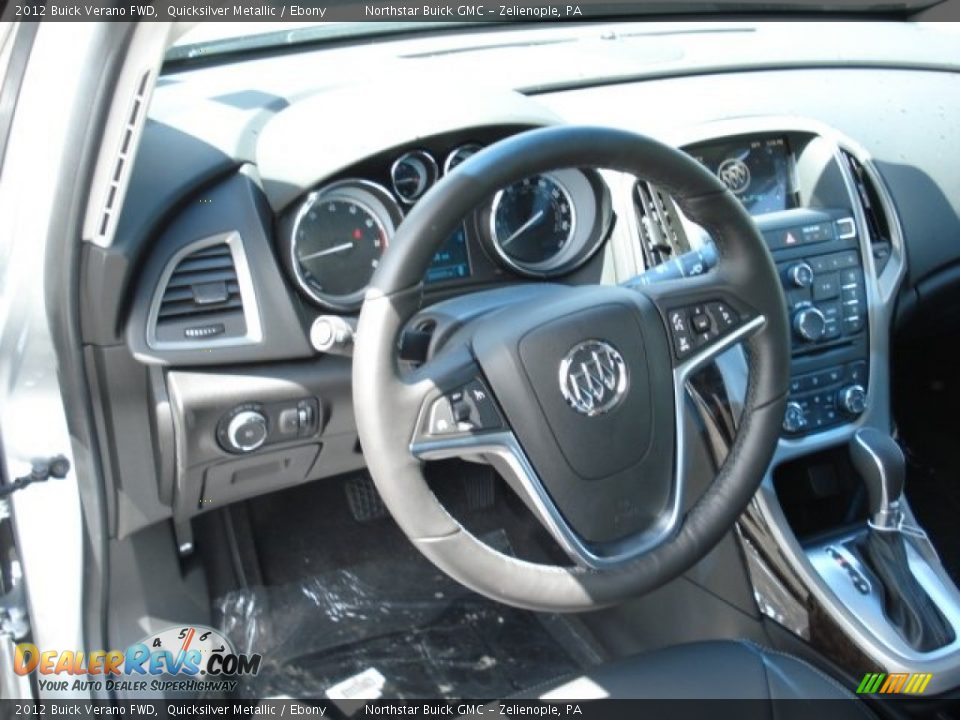 2012 Buick Verano FWD Quicksilver Metallic / Ebony Photo #10
