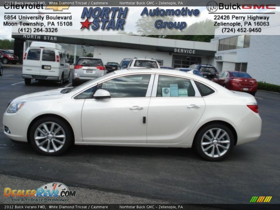 2012 Buick Verano FWD White Diamond Tricoat / Cashmere Photo #1