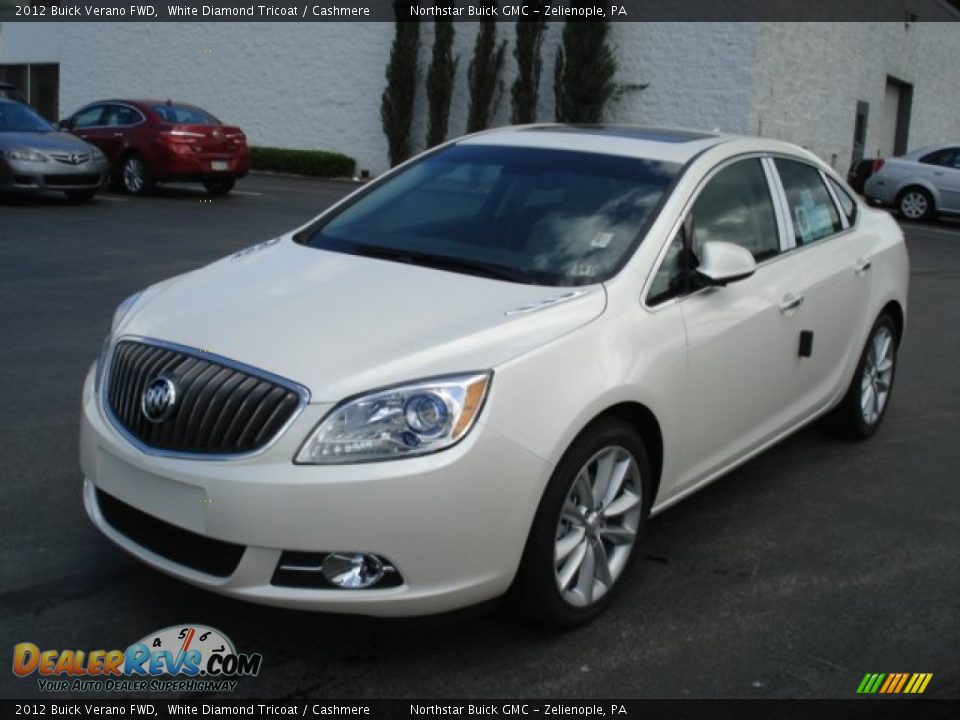 2012 Buick Verano FWD White Diamond Tricoat / Cashmere Photo #2