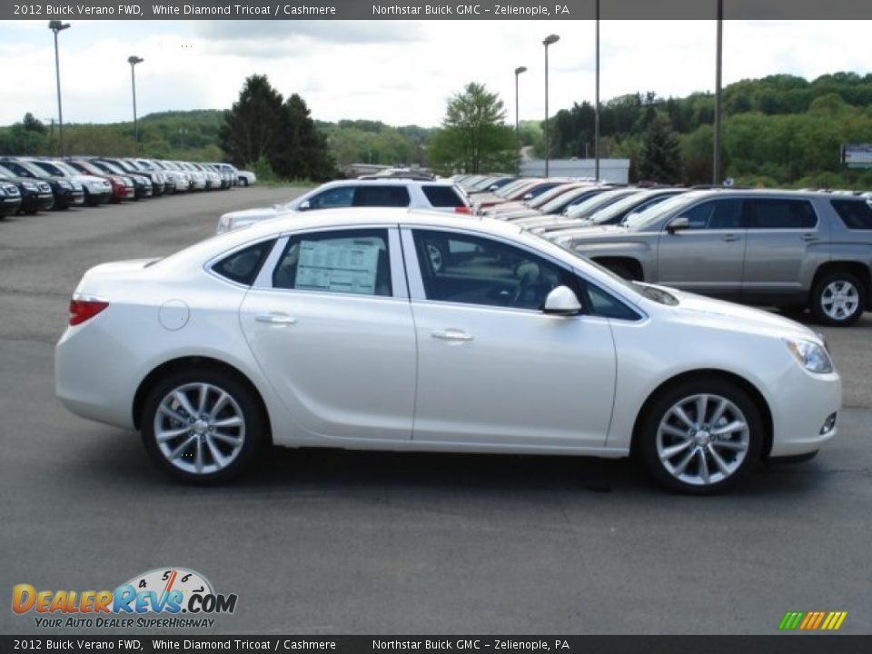 2012 Buick Verano FWD White Diamond Tricoat / Cashmere Photo #5