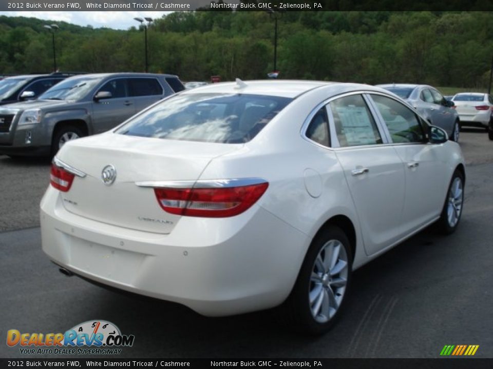 2012 Buick Verano FWD White Diamond Tricoat / Cashmere Photo #6
