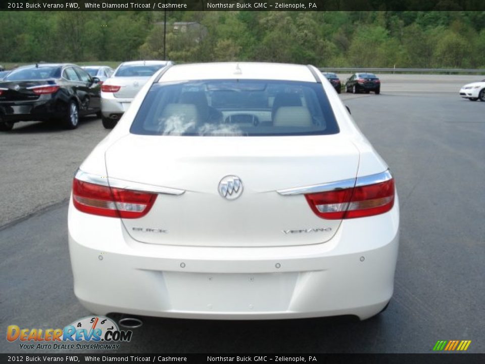 2012 Buick Verano FWD White Diamond Tricoat / Cashmere Photo #7