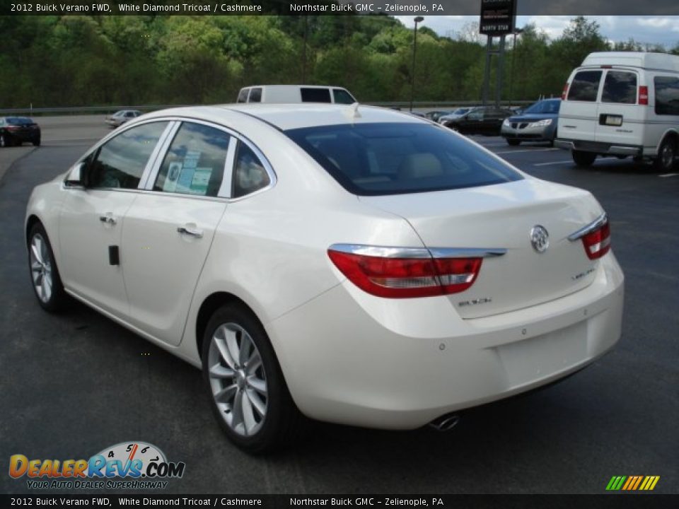 2012 Buick Verano FWD White Diamond Tricoat / Cashmere Photo #8