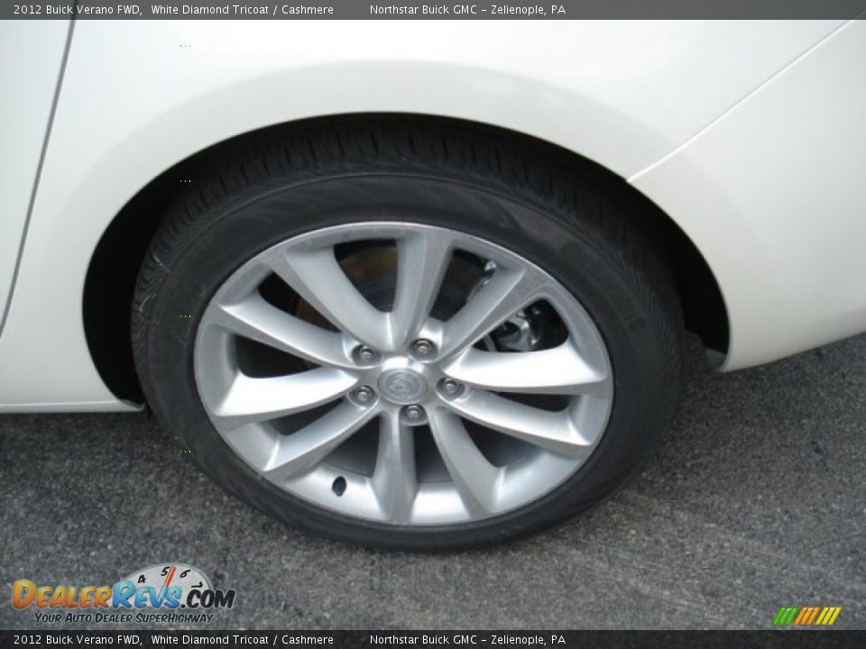 2012 Buick Verano FWD White Diamond Tricoat / Cashmere Photo #9
