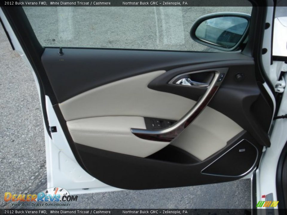 2012 Buick Verano FWD White Diamond Tricoat / Cashmere Photo #12