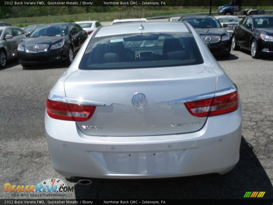 2012 Buick Verano FWD Quicksilver Metallic / Ebony Photo #7