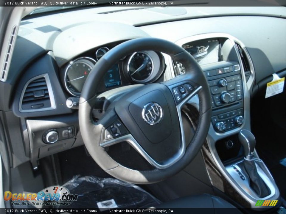 2012 Buick Verano FWD Quicksilver Metallic / Ebony Photo #10