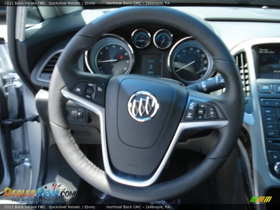 2012 Buick Verano FWD Quicksilver Metallic / Ebony Photo #18