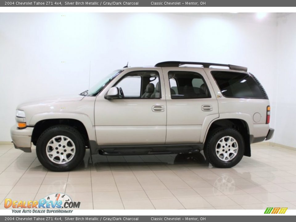 2004 Chevrolet Tahoe Z71 4x4 Silver Birch Metallic / Gray/Dark Charcoal Photo #4
