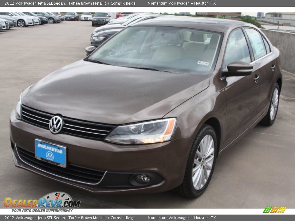 2012 Volkswagen Jetta SEL Sedan Toffee Brown Metallic / Cornsilk Beige Photo #2
