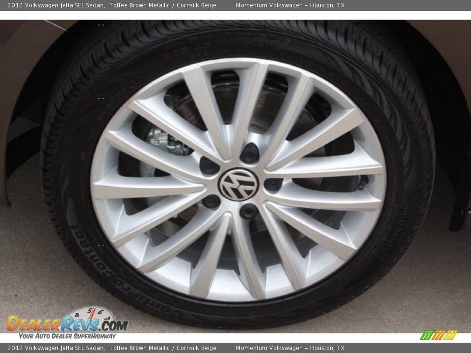 2012 Volkswagen Jetta SEL Sedan Toffee Brown Metallic / Cornsilk Beige Photo #3