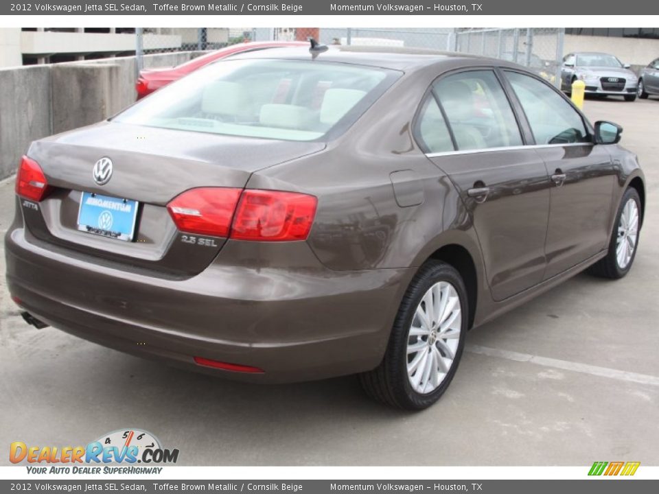 2012 Volkswagen Jetta SEL Sedan Toffee Brown Metallic / Cornsilk Beige Photo #6